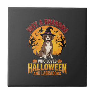 Labrador Halloween Oma Hundedesign_1 Fliese