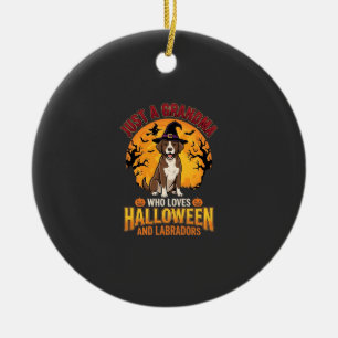 Labrador Halloween Oma Hundedesign_1 Keramik Ornament