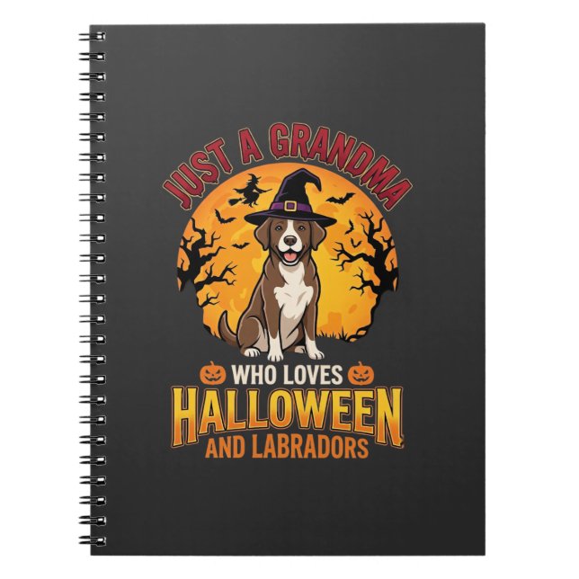 Labrador Halloween Oma Hundedesign_1 Notizblock (Vorderseite)
