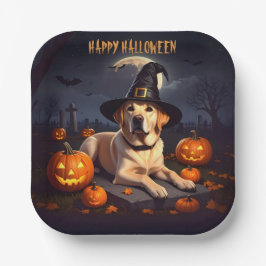 Labrador Halloween Pappteller