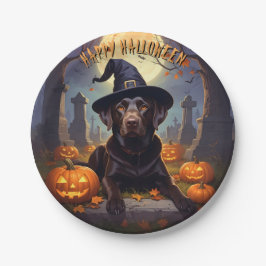 Labrador Halloween Pappteller