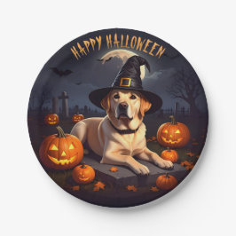 Labrador Halloween Pappteller