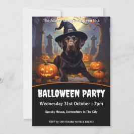 Labrador-Halloween-Party Einladung