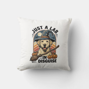 Labrador Halloween-Shirt Vintage Hexe Hund Kostüm Kissen