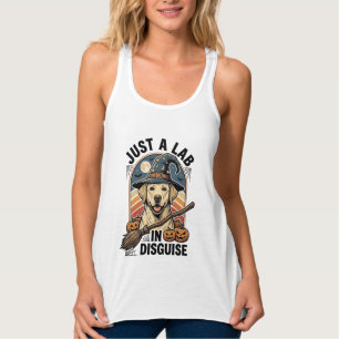 Labrador Halloween-Shirt Vintage-Hexen-Hundekostüm Tank Top