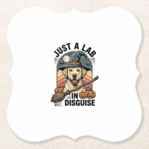Labrador Halloween-Shirt Vintage Hexenhund-Kostüm Untersetzer