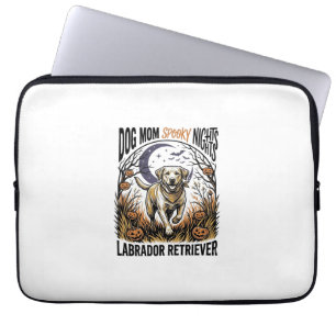 Labrador Halloween-Shirt Vintage Hundemama Grafik_ Laptopschutzhülle