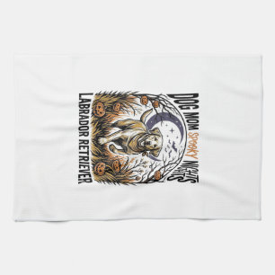 Labrador Halloween-Shirt Vintage Hundemutter Grafi Geschirrtuch