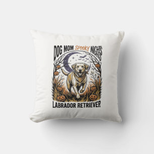 Labrador Halloween-Shirt Vintage Hundemutter Grafi Kissen