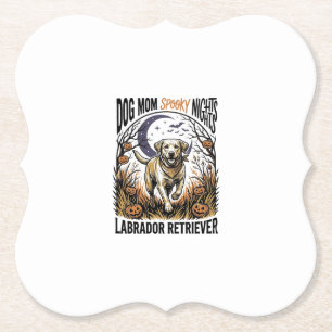 Labrador Halloween-Shirt Vintage Hundemutter Grafi Untersetzer