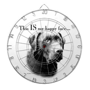 Labrador Happy Face Dartscheibe