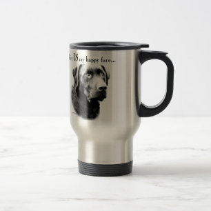 Labrador Happy Face Reisebecher