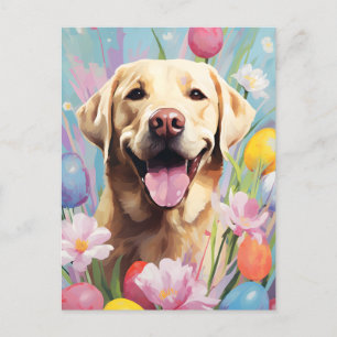 Labrador Happy Oaster Postkarte