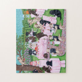 Labrador-Hochzeits-Malerei Puzzle