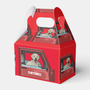 Labrador-Hund fährt Schrotflinte Thunder_Cove Geschenkschachtel