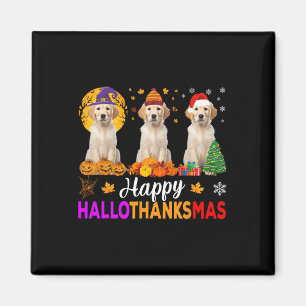 Labrador Hund Halloween Weihnachtshanksmas 1 Magnet