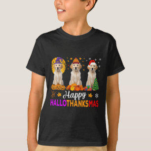 Labrador Hund Halloween Weihnachtshanksmas 1 T-Shirt