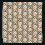 Labrador-Hund Halstuch<br><div class="desc">Dieser Bandana kennzeichnet eine Wiedergabe meines ursprünglichen Pastellzeichnens eines gelben Labradors.</div>