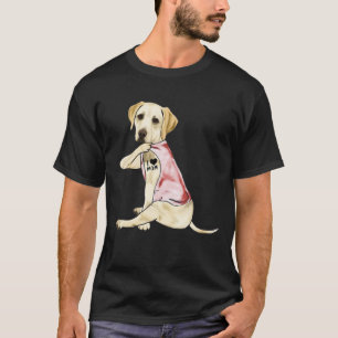 Labrador-Hund Ich liebe Mama Tätowierter Hund Mutt T-Shirt