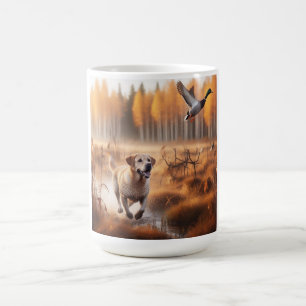 Labrador/Hund im Herbst Entenjagd Kaffeetasse