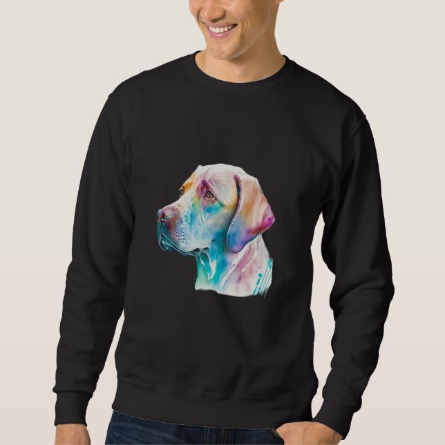 Labrador-Hund Lab Liebhaber Splash Graffiti Kunst  Sweatshirt (Vorderseite)