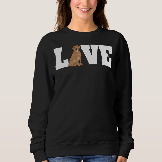 Labrador Hund Liebe 245 Sweatshirt (Vorderseite)