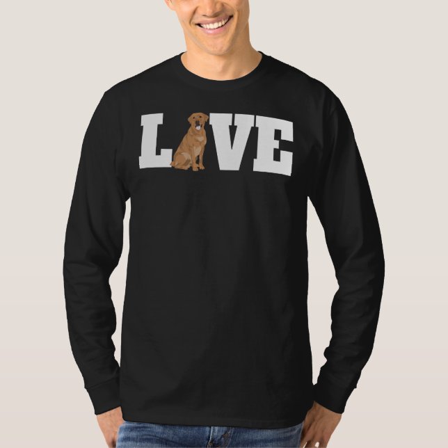 Labrador Hund Liebe 245 T-Shirt (Vorderseite)