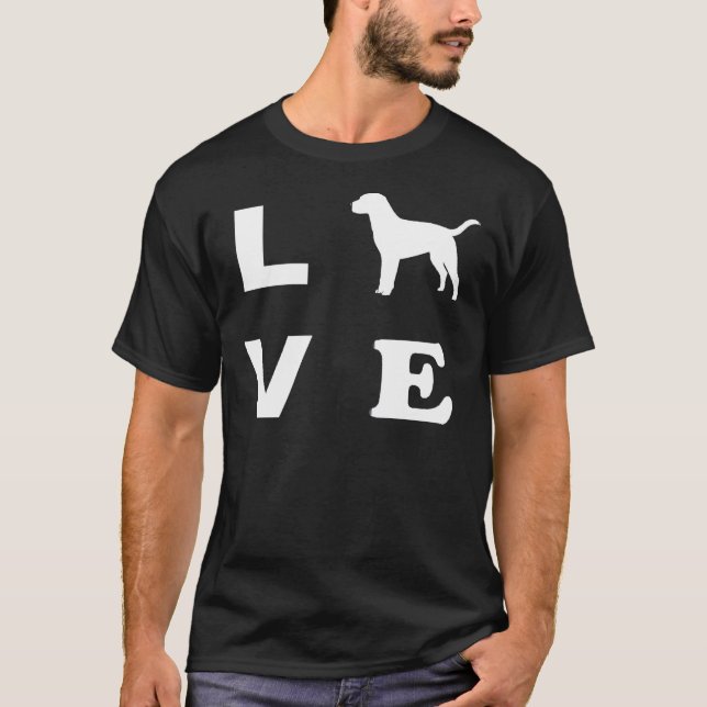 Labrador Hund Liebe T-Shirt (Vorderseite)