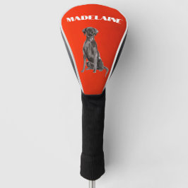 Labrador Hund Lover Red Personal Golf Headcover