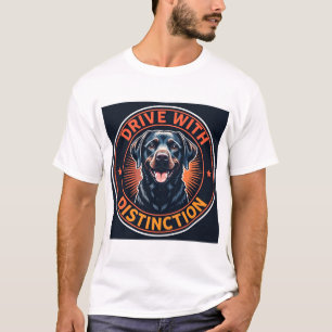 Labrador-Hund mit motivierendem Slogan T-Shirt