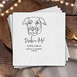 Labrador Hund Personalisiert Drinks auf Me Napkins Serviette