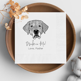 Labrador Hund Personalisiert trinken Serviette