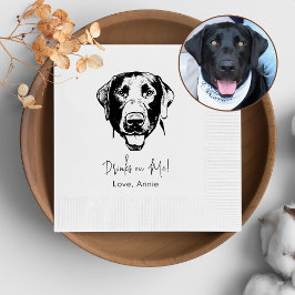 Labrador Hund Personalisiert trinken Serviette