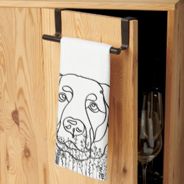 Labrador Hund Personalisiert Weihnachtsgeschenk Geschirrtuch