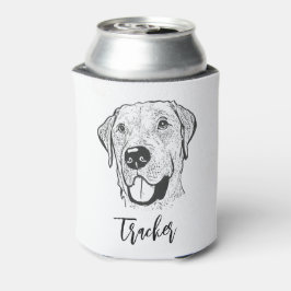 Labrador Hund Personalisiert Zeichnend Hand Dosenkühler