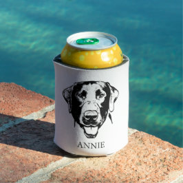 Labrador Hund Personalisiert Zeichnend Hand Dosenkühler