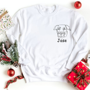 Labrador Hund Personalisiert Zeichnend Hand T-Shirt