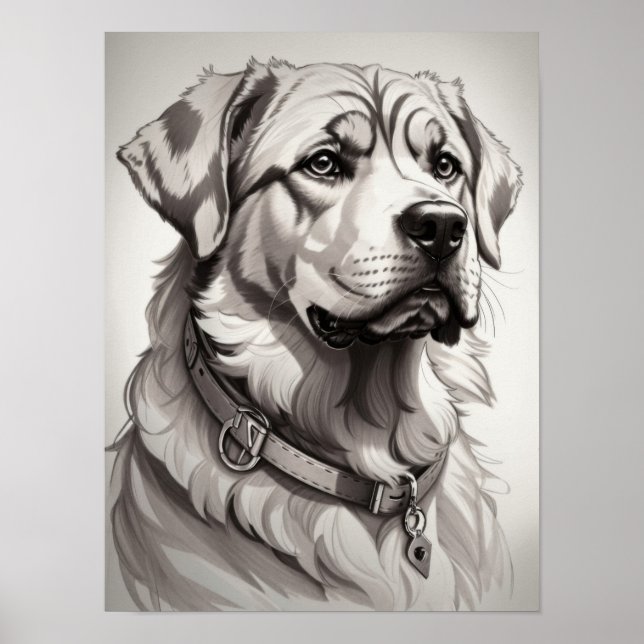 Labrador-Hund Poster (Vorne)