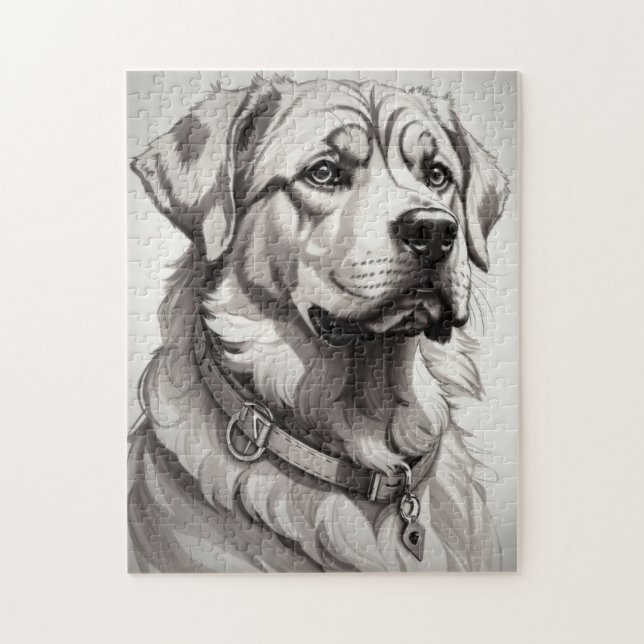 Labrador-Hund Puzzle (Vertikal)