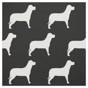 Labrador Hund Schwarz-Weiß-Muster Stoff