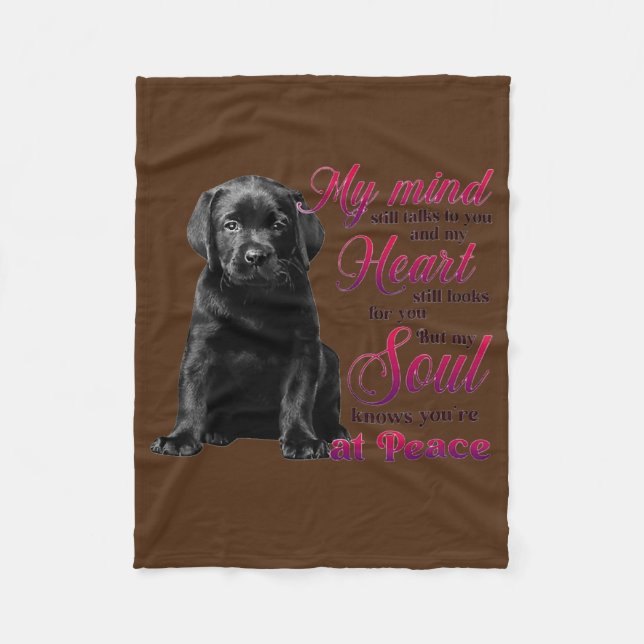 Labrador Hund Vater Hund Mama Gedenkmal Hund Lover Fleecedecke (Vorderseite)
