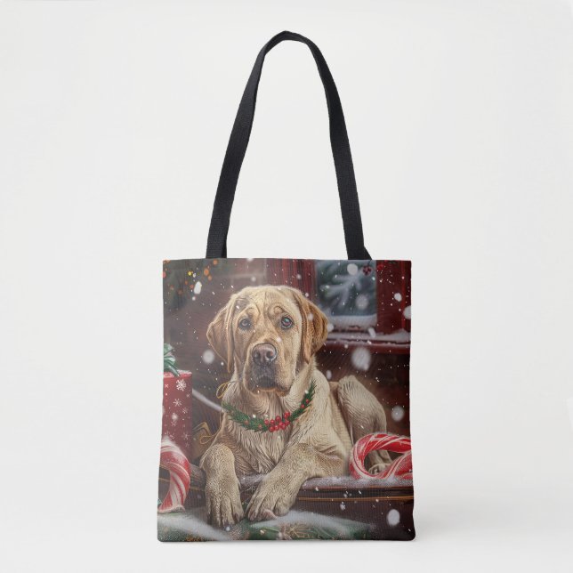 Labrador Hund Weihnachtsfest (Vorderseite)