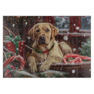 Labrador Hund Weihnachtsfest Schneidebrett