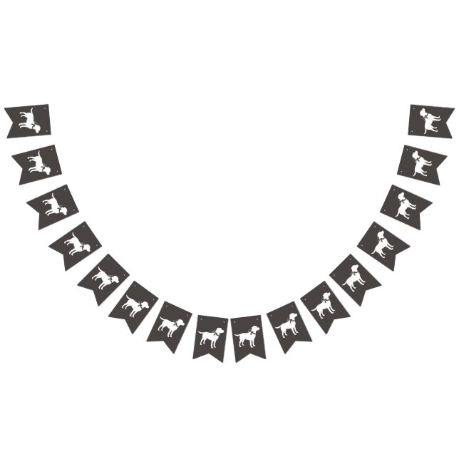 Labrador Hunde Babydusche Labrador Grau Geschlecht Wimpelkette (Alle)