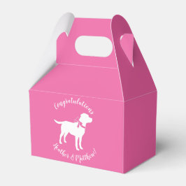 Labrador Hunde Kinderdusche Pink Girl Labrador Geschenkschachtel