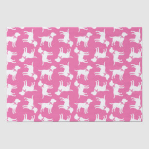 Labrador Hunde Kinderdusche Pink Girl Labrador Seidenpapier