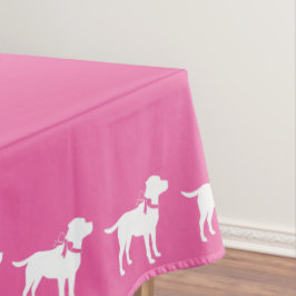 Labrador Hunde Kinderdusche Pink Girl Labrador Tischdecke