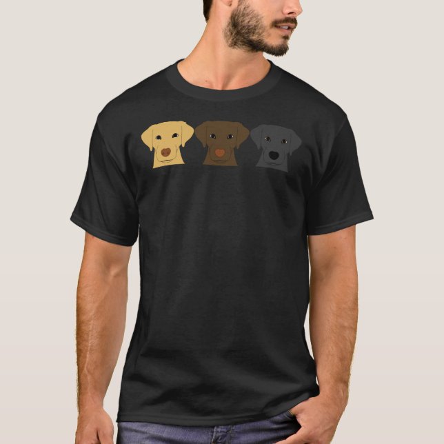 Labrador Hunde T-Shirt (Vorderseite)