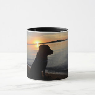 Labrador im Sonnenuntergang Tasse