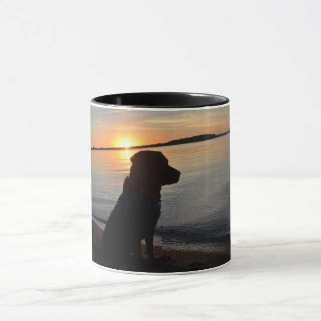 Labrador im Sonnenuntergang Tasse (Zentrum)
